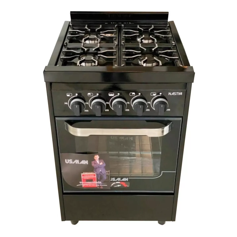 COCINA INDUSTRIAL USMAN 550 BLACK 4 H. NEGRA 7550