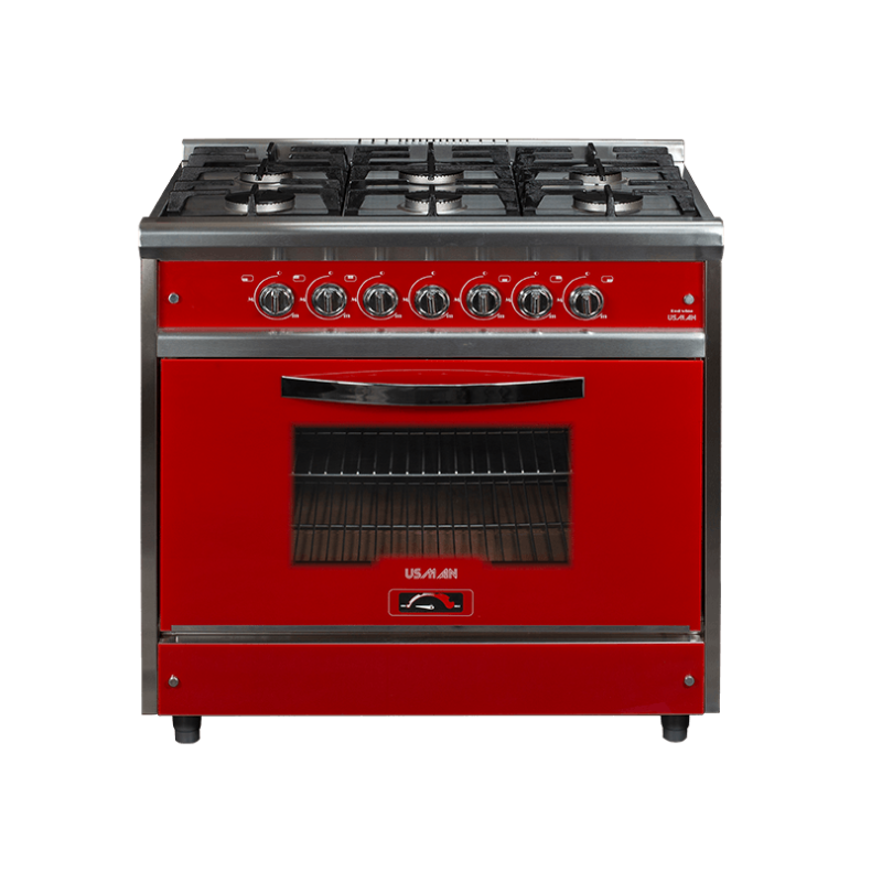 COCINA INDUSTRIAL USMAN 900 RED WINE 6H. ROJA 8020