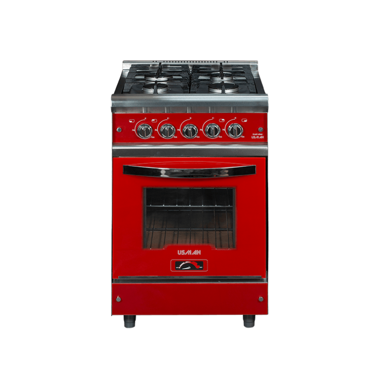 COCINA INDUSTRIAL USMAN WIN 55 CM.4 H. ACERO 4044