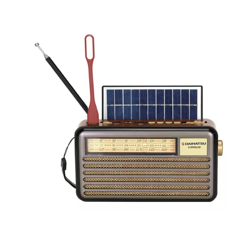 RADIO DAIHATSU D-RP-60 AM/FM/USB SOLAR