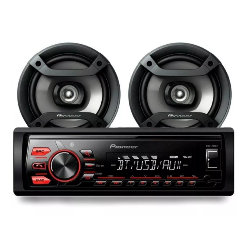 AUTORADIO PIONEER MXT-286-BT USB C/2 PARLANTES 6"