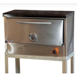 HORNO PIZZERO USMAN H6 PUERTA ACERO 6 MOLDES 500