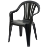 SILLA PVC GARDEN LIFE F8900 NATAL NEGRA