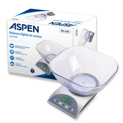 BALANZA DE COCINA ASPEN BC220 HASTA 3 KG