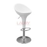 BANQUETA LAURY YS-8001 PVC PIE ACERO  C/ RESPALDO