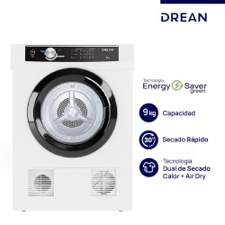 SECADORA POR CALOR DREAN SED090VBCL 9 KG. BLANCO