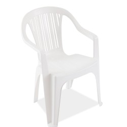 SILLA PVC GARDEN LIFE F-8200 TITAN C/APOYAB. BLANCA