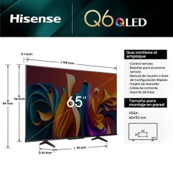 SMART TV HISENSE 65" 65Q6N QLED GOOGLE TV