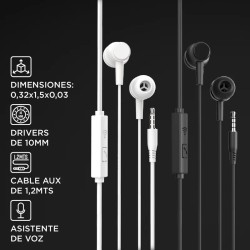 AURICULAR STROMBERG SONIC 1.2 MTS LARGO NEGRO