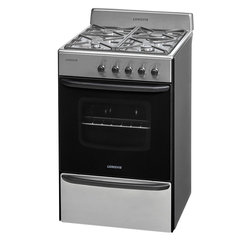 COCINA LONGVIE 13231XF 4 HORN. H/VISOR INOX.