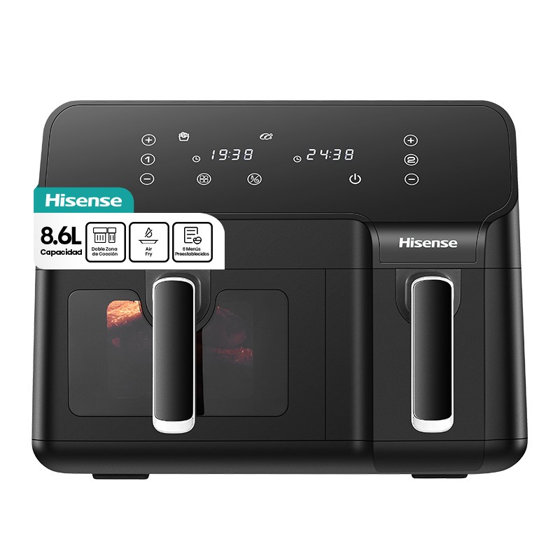 FREIDORA DE AIRE HISENSE H09AFBK2S5 8.6 LTS. DOBLE