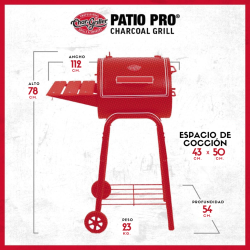 PARRILLA CHARGRILLER PATIO PRO 1616