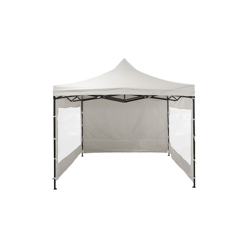 GAZEBO LAURY 3X3 CAÑO ACERO C/PAREDES IMPERMEABLE