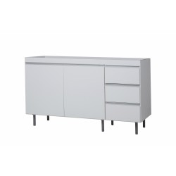BAJO RICCHEZZE 1.40 MTS. 3 C. BLANCO ALUMINIO