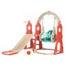 TOBOGAN CON HAMACA Y ARO DE BASQUET LOVE 2752 ROJO