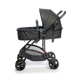 COCHE LOVE 1009 C/MOISES 2 EN 1 NEGRO GOLD