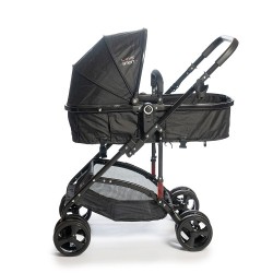 COCHE LOVE 1009 C/MOISES 2 EN 1 NEGRO GOLD