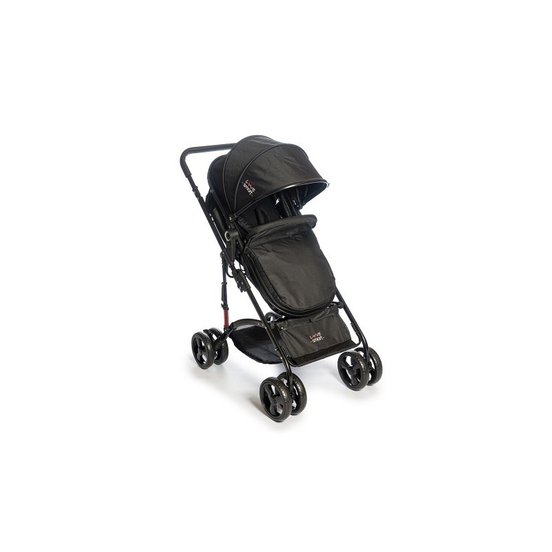 COCHE LOVE 1009 C/MOISES 2 EN 1 NEGRO GOLD