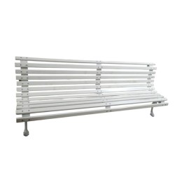 BANCO DE PLAZA PATA FUNDICION 1.90 MTS. BLANCO