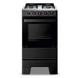 COCINA SIRENA CG2025 4 H. 48 CM. MULTIGAS NEGRO