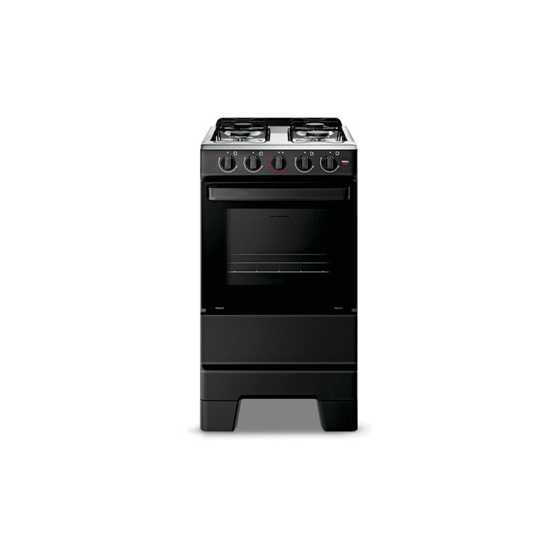 COCINA SIRENA CG2025 4 H. 48 CM. MULTIGAS NEGRO