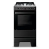 COCINA SIRENA CG2025 4 H. 48 CM. MULTIGAS NEGRO