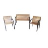 JUEGO JARDIN SEMIKON 1 BANCO DOBLE + 2 INDIVIDUALES