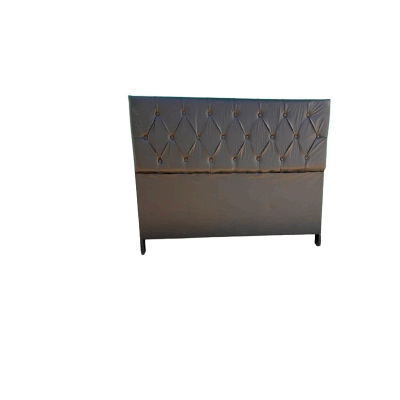 RESPALDO SOMMIER CAPITONE ECONOMICO NEGRO 1.60 M