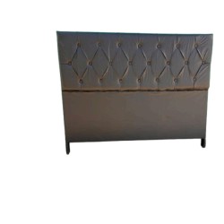 RESPALDO SOMMIER CAPITONE ECONOMICO NEGRO 2.00 M