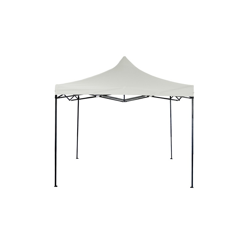 GAZEBO LAURY 3X3 CAÑO ACERO TELA OXFORD BLANCO