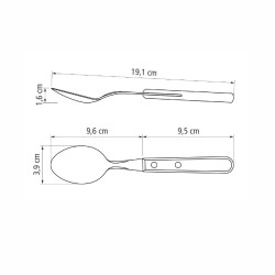 CUCHARA TRAMONTINA 22303/900 X12 CABO MADERA