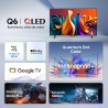 SMART TV HISENSE 85" Q6N QLED 4K GOOGLE TV