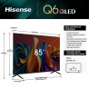 SMART TV HISENSE 85" Q6N QLED 4K GOOGLE TV