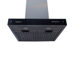 CAMPANA MARALDI SLIM CRISTAL ACERO C/LUZ FIL NEGRA