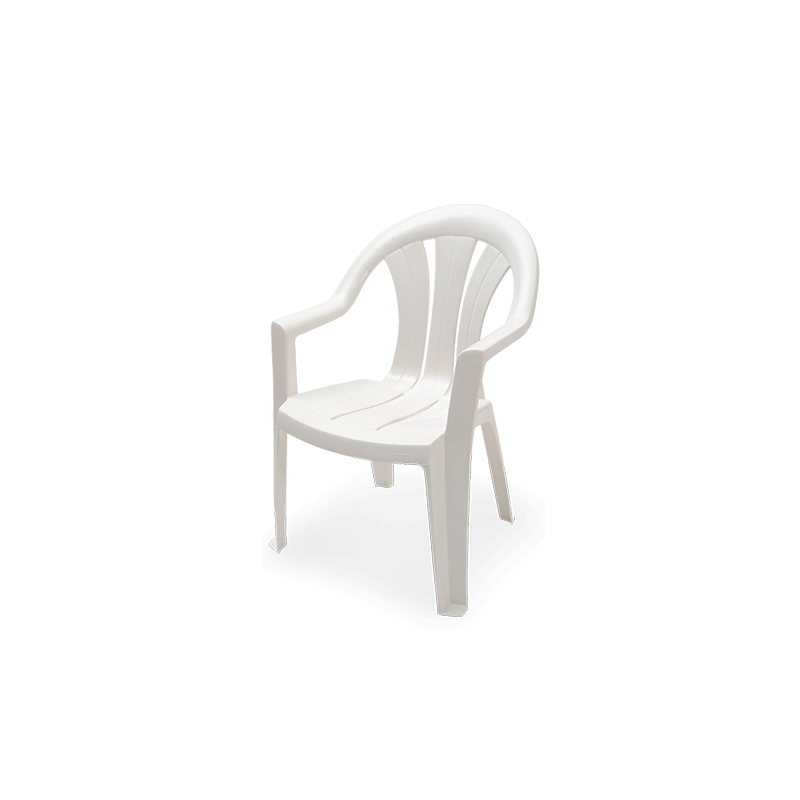 SILLA PVC MUNRO PICCOLLO C/APOYABRAZSOS BLANCO