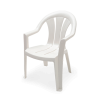 SILLA PVC MUNRO PICCOLLO C/APOYABRAZSOS BLANCO