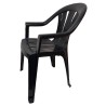SILLA PVC MUNRO PICCOLLO C/APOYABRAZSOS NEGRO
