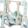 TOBOGAN CON HAMACA Y ARO DE BASQUET LOVE 3750 CELESTE