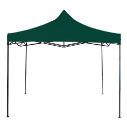 GAZEBO UTILE 3X3 CAÑO ACERO TELA OXFORD VERDE