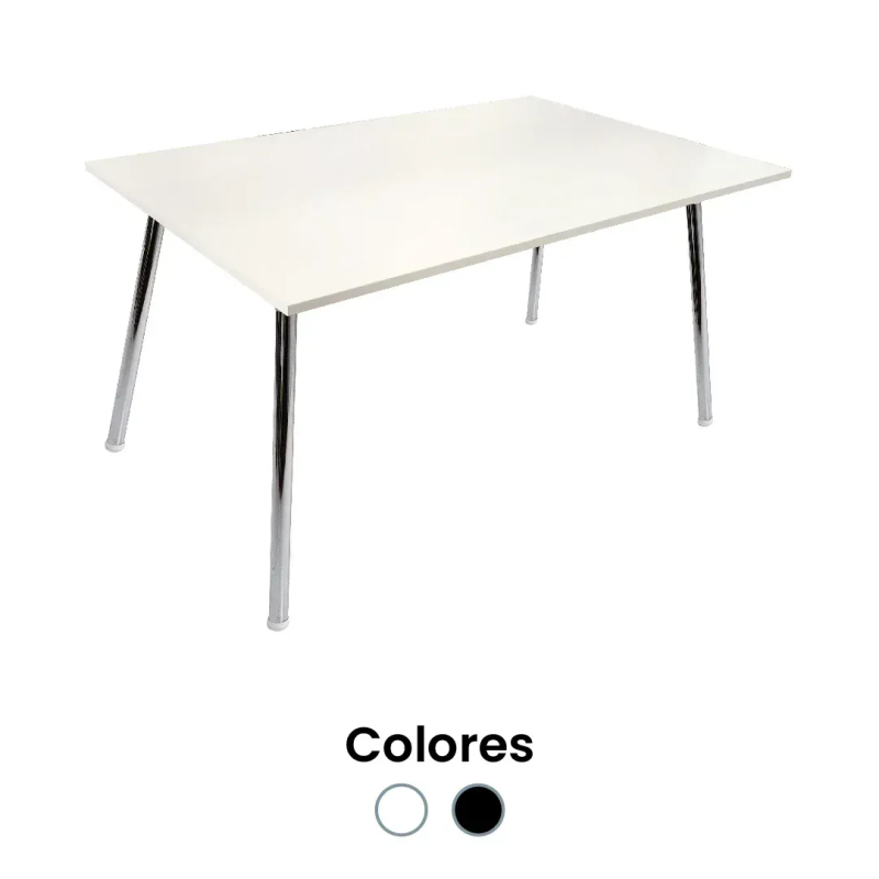 MESA COMEDOR SIT MOBILI 120 CM + 4 SILLAS BLANCO