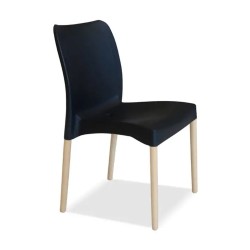 MESA COMEDOR SIT MOBILI A1120 120 CM + 4 SILLAS NEGRO