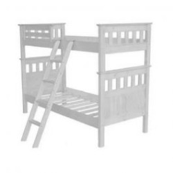 CAMA CUCHETA PINO DOBLE BLANCA