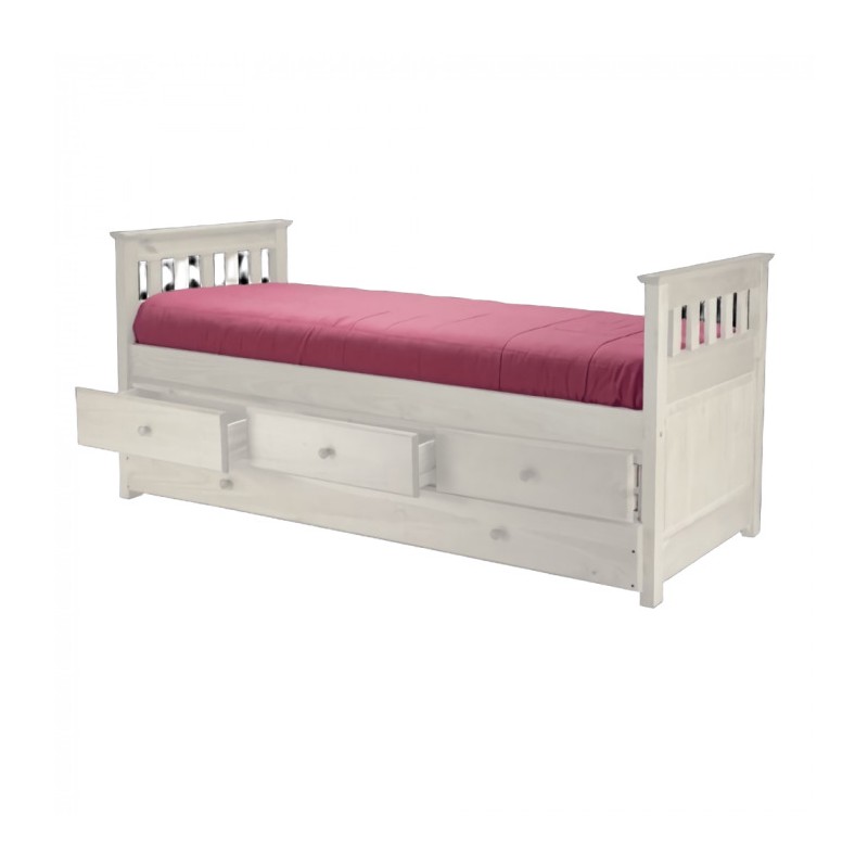 CAMA CRAVERO CAPITAN FULL 20218 1 PLAZA BLANCO