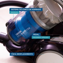 ASPIRADORA PHILCO PHASC1921PI TRINEO 1800 W.