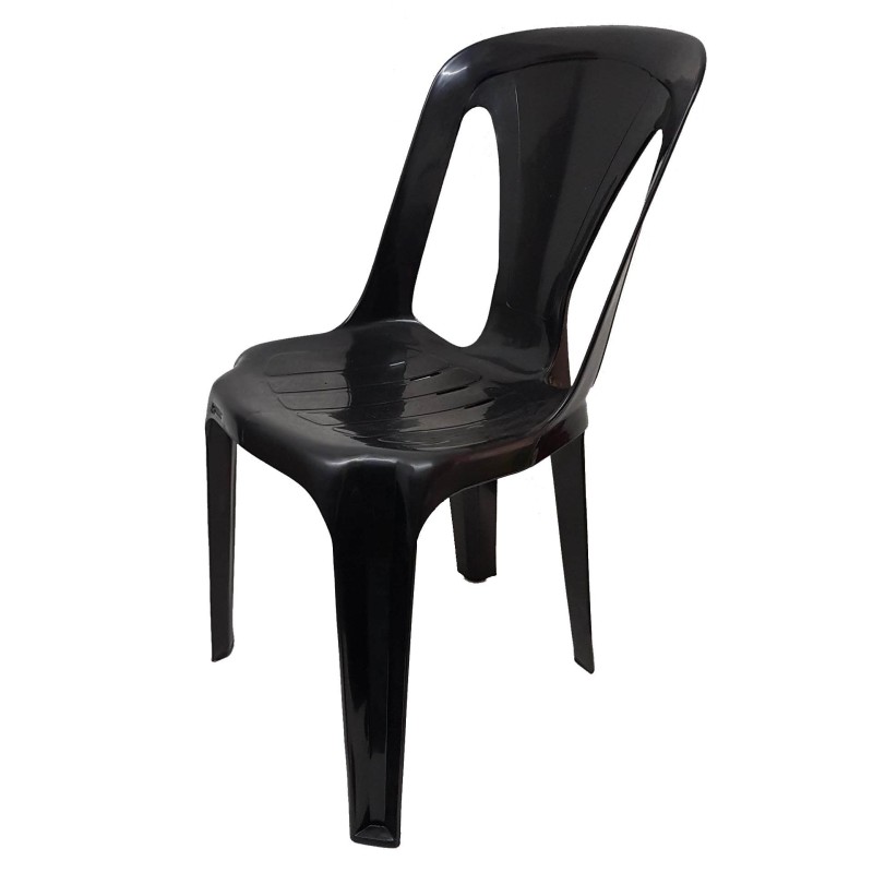 SILLA PVC MUNRO AMADEUS S/APOYABRAZSOS NEGRO