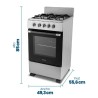 COCINA PHILCO PHCN50P 4 H. 50 CM. MULTIGAS