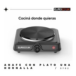 ANAFE ELECT. EUROCOOK 5702 1 HORNALLA 1000 W.