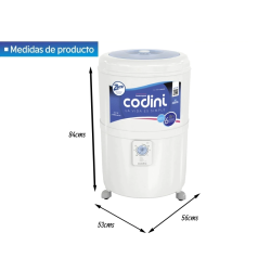 LAVARROPAS CODINI SILENT 4051 10 KG. 6 PROGRAMAS