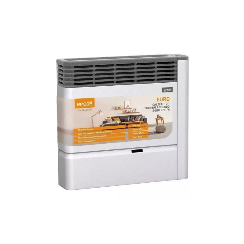 CALEFACTOR EMEGE 2155-SL 5400 T/B BEIGE MULTIGAS