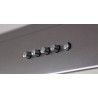 CAMPANA MARALDI SLIM C/LUZ 3 V. 90 CM. ACERO